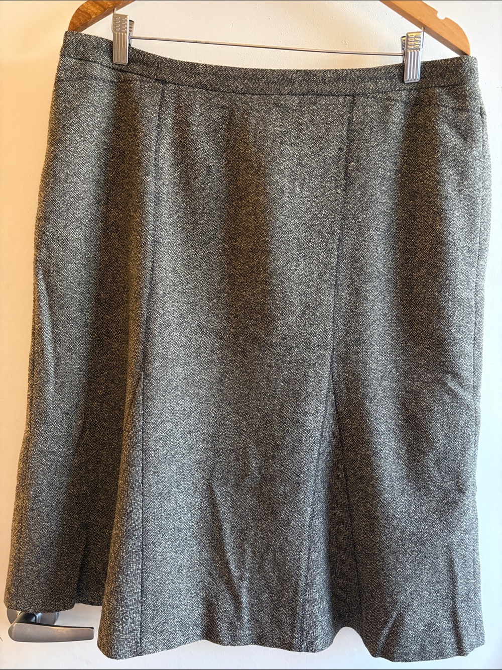 Ann Taylor Wool Tweed Career Office  A-Line Skirt SZ 16